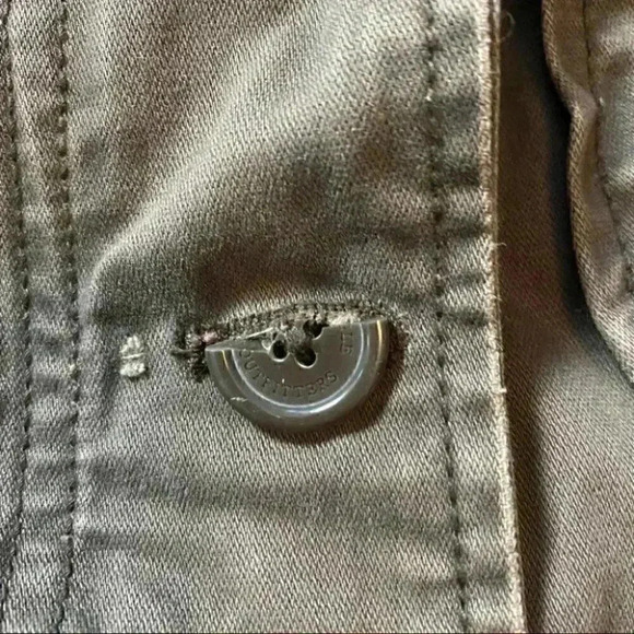 American Eagle Outfitters Jacket Utility Military  Cargo Field Cotton Brown XS - Picture 10 of 16